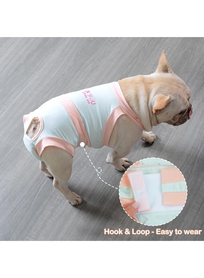 PUMYPOREITY Dog Diapers, Escape Proof Dog Diapers, French Bulldog Diapers, Dog Period Diapers Female, Male Dog Diapers Reusable, Washable Doggie Diapers, Dog Period Panties, Blue, M - Image 3