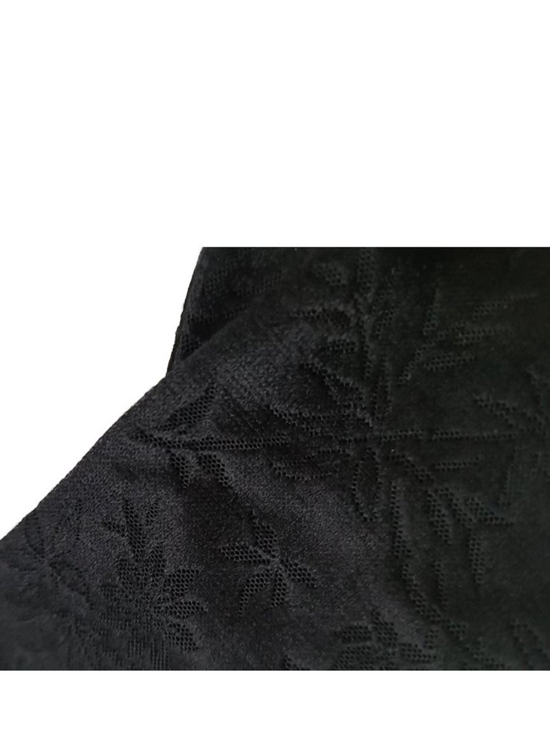 Women's Stretchy Muslim Hijab Sleeve Glove Keeps Warm in Winter Protects from the Sun Outdoors Black - Image 4