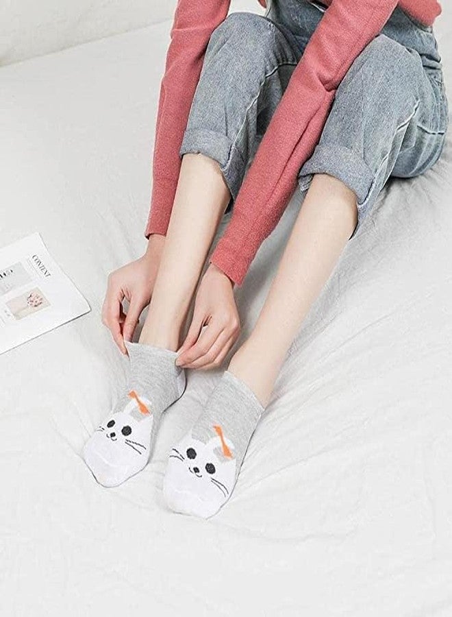 SUNEX جوارب قطنية منخفضة غير مرئية بتصميمات متنوعة للأطفال من الأولاد والبنات | عبوة من 12 - Image 3