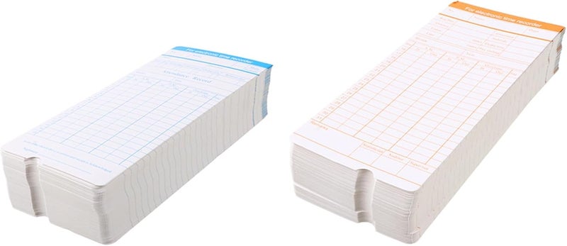Gadpiparty 200sheets Employee Punch Cards Timecards Attendance Clock Cards Office Supplies - Image 1