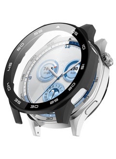 SJet Huawei Watch GT5 46mm Watch Hard PC Case with Tempered Glass Screen Protector Compatible with Bumper Guard Protective Cover Touch Sensitive Film(Black)  - Image 1