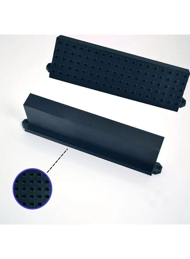 Black Wall Mounted Drill Bit Holder Heavy Duty Metal Stand Tool Storage - Image 5