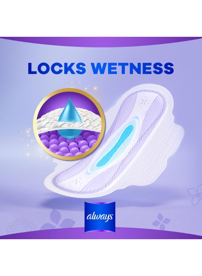 Always All In One Ultra Thin Night Sanitary Pads With Wings 6Pcs - Image 3