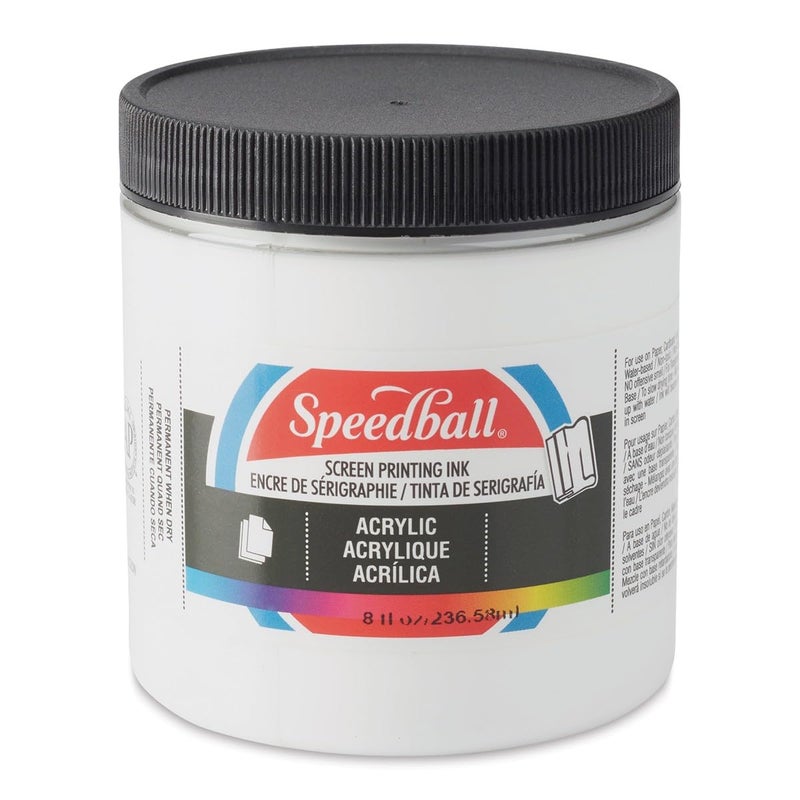 Speedball 004620 4620 Acrylic Screen Printing Ink 8 Fl Oz 237 ml White