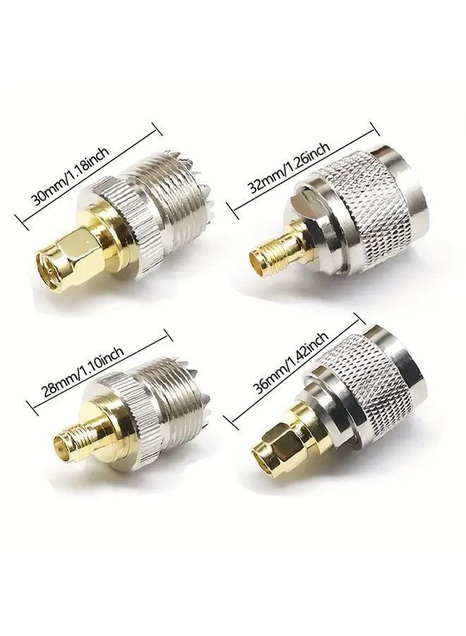 4 قطع محول تمديد محوري SMA إلى BNC إلى UHF لراديو الهواة - Image 3