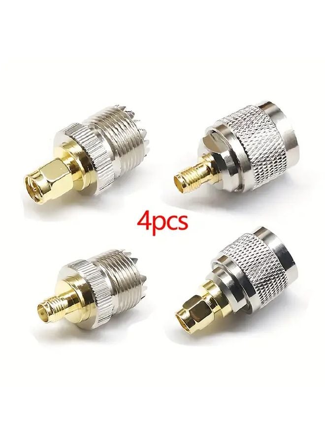 4 قطع محول تمديد محوري SMA إلى BNC إلى UHF لراديو الهواة - Image 1