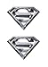 Elektroplate Officially Licensed 2 Mini DC Comics Superman OEM Chrome Emblems for Motorcycles Watercrafts and Decorations Universal Fit at 225 x 16 Weatherproof 2Pack - Image 2