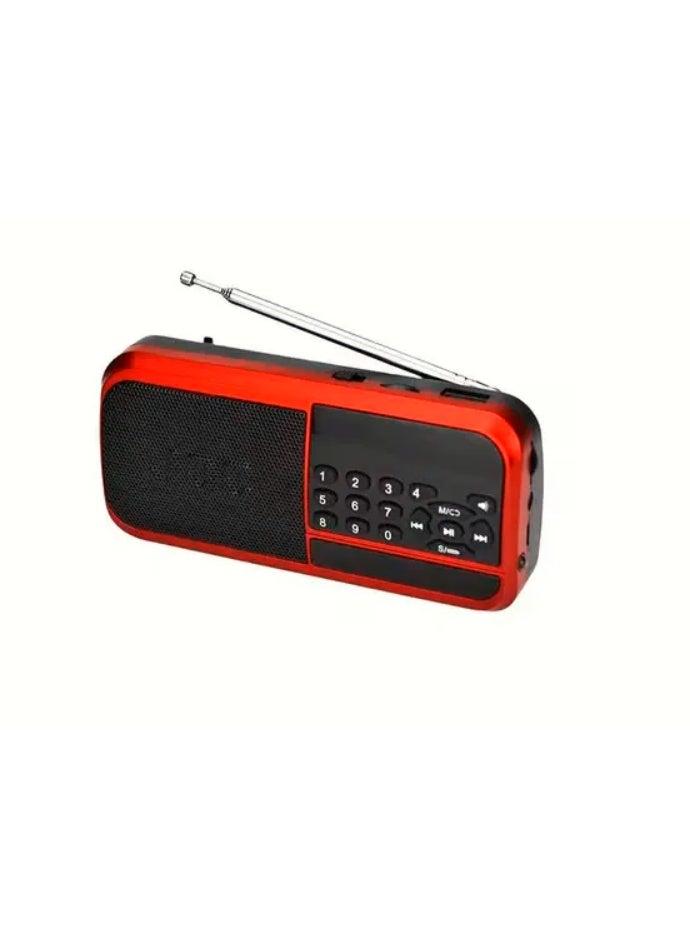 Joc Bluetooth Portable Rechargeable Digital Radio H798BT Black/Red