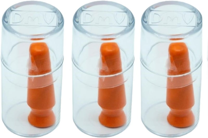 DMV Scleral Cup Large Contact Lens Handler -3 Pack - Inserts and Removes Scleral Contact Lenses and Prosthetic Eyes (Orange) - Image 2