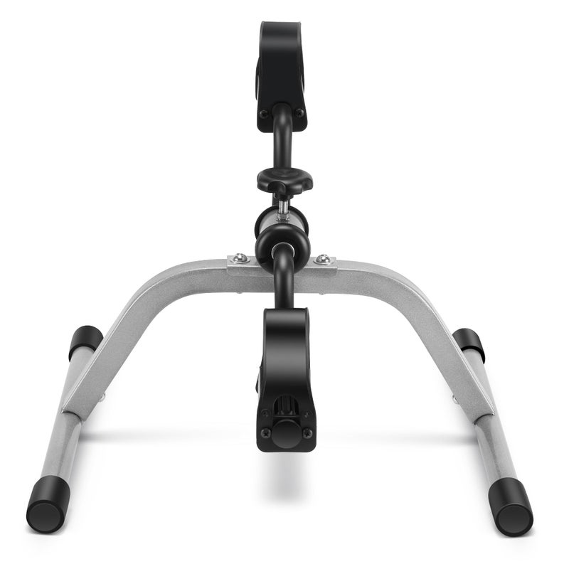 RYGEO Pedal Exerciser Mini Exercise Bike for Leg and Arm Recovery Exercise Lightweight and Portable Floor Bike(Silver) - Image 2