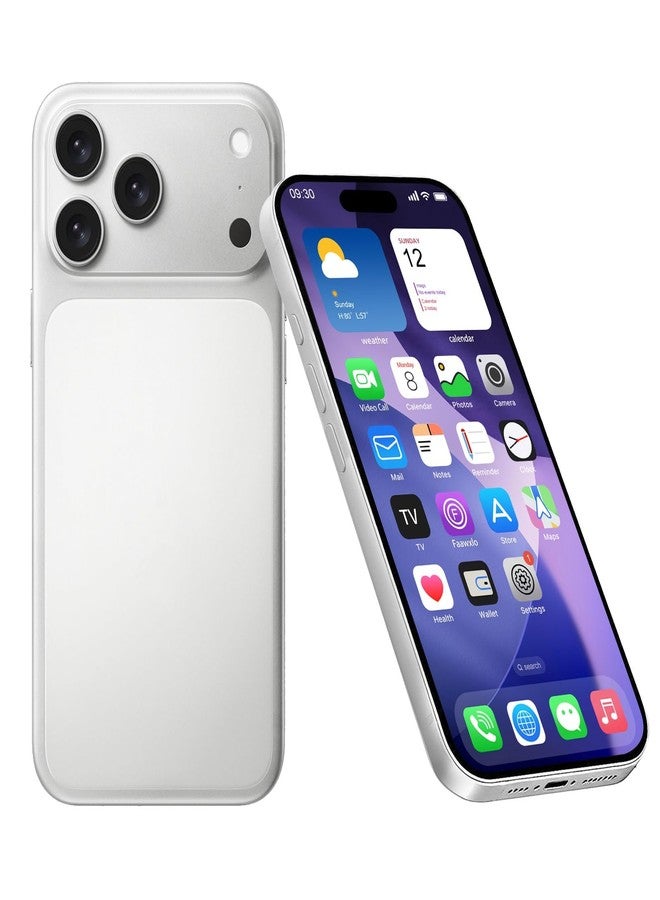 Faawxlo Fake Phone Dummy PropPhone, BlackScreen Decoy PhonePear PhoneNon-Working Phone17Air 17Pro Max, DisplayPhone Look Like Real Phonepro max 17 (17Pro,White,The Screen is Printed with Patterns) - Image 1