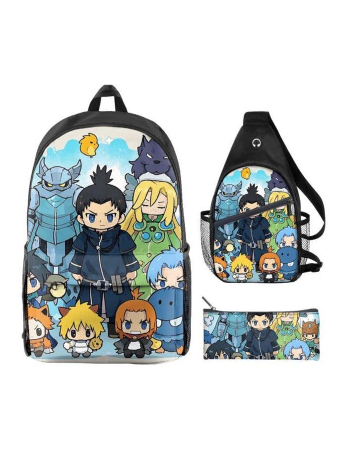 Universal cartoon new three-piece schoolbag - 454  - Image 1
