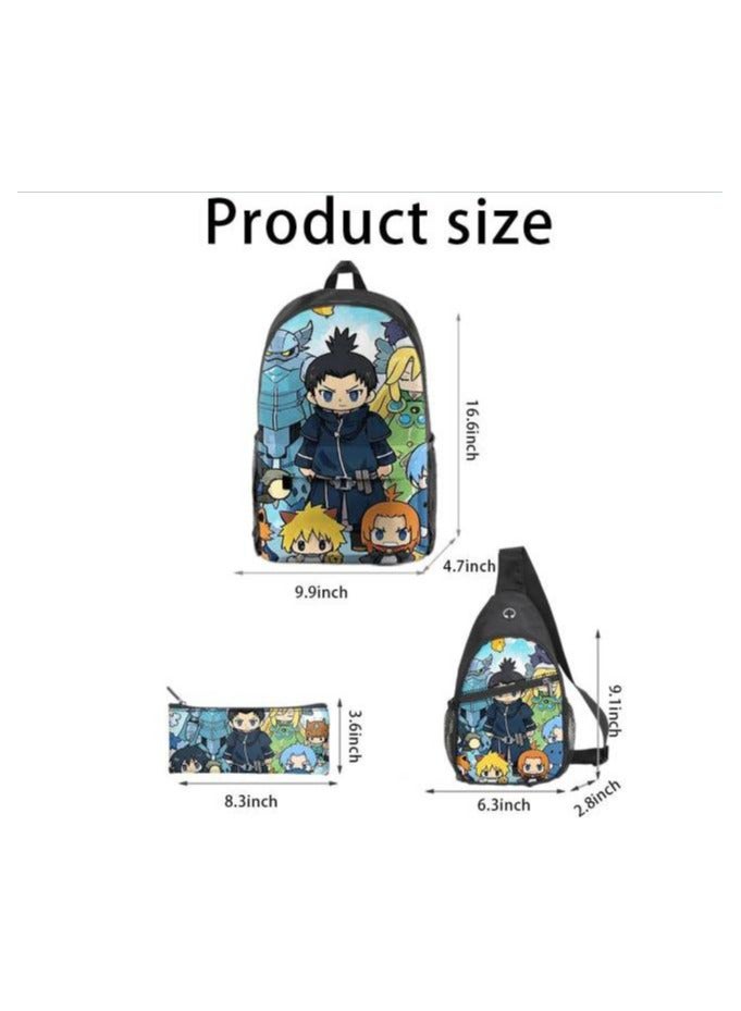 Universal cartoon new three-piece schoolbag - 454  - Image 3