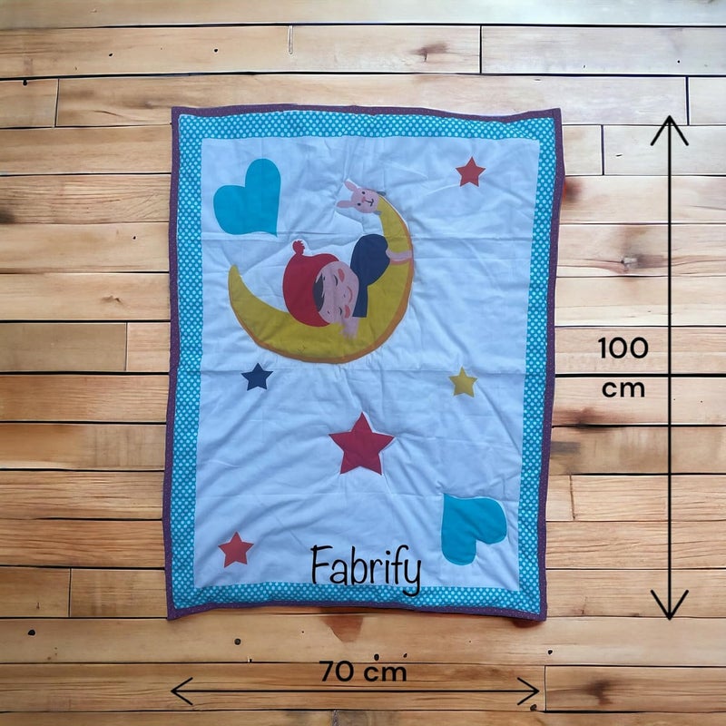 Fabrify 100 Cotton Baby Printed Mattress Godadi Rilka Bed Crib Cot Sheet Design 8 100x70 - Image 2
