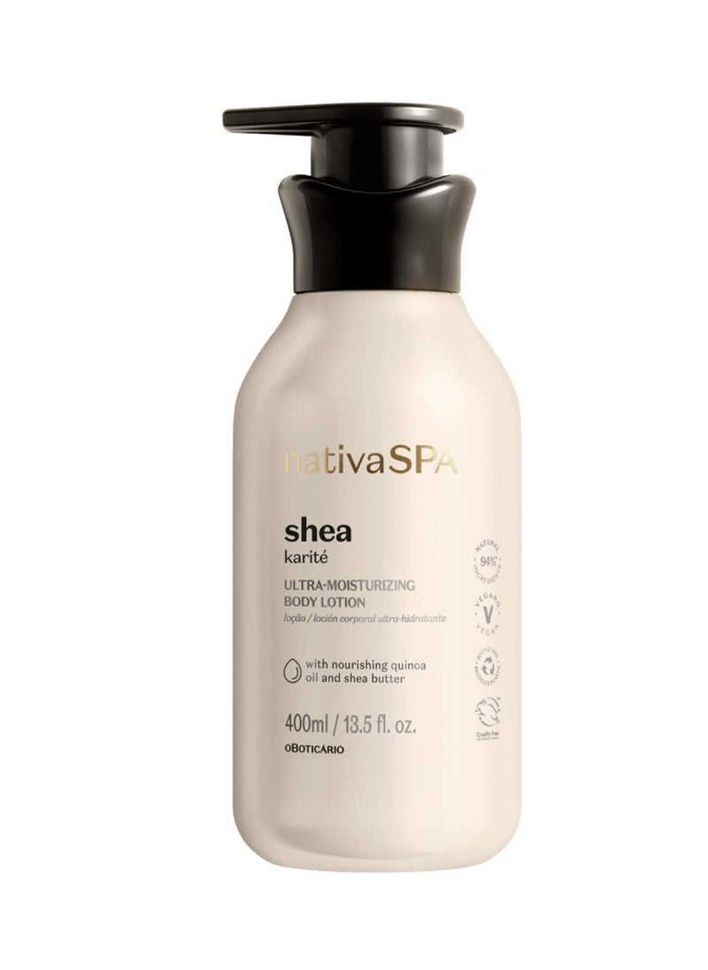 NATIVA SPA O BOTICÁRIO - Nativa SPA Shea Moisturizing Body Lotion, 400ml | 13.5 fl.oz - Image 1
