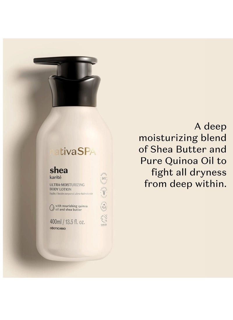 NATIVA SPA O BOTICÁRIO - Nativa SPA Shea Moisturizing Body Lotion, 400ml | 13.5 fl.oz - Image 1