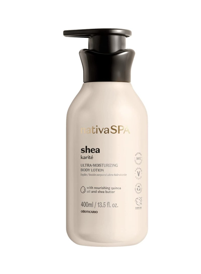 NATIVA SPA O BOTICÁRIO Nativa SPA Shea Moisturizing Body Lotion, 400ml | 13.5 fl.oz - Image 1
