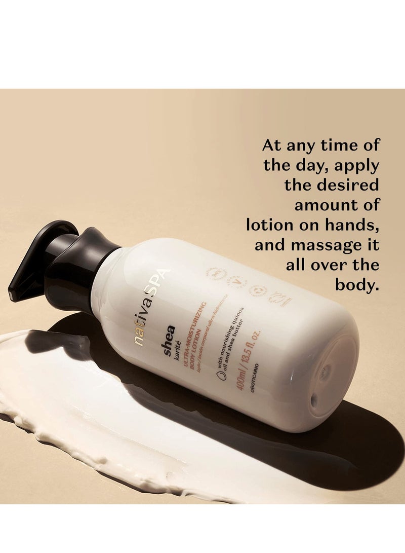 NATIVA SPA O BOTICÁRIO Nativa SPA Shea Moisturizing Body Lotion, 400ml | 13.5 fl.oz - Image 5