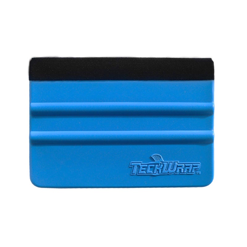 TECKWRAP Plastic Felt Edge Squeegee 4 Inch for Car Vinyl Scraper Decal Applicator Tool 1 pcs (with Black Felt Edge) - Image 1