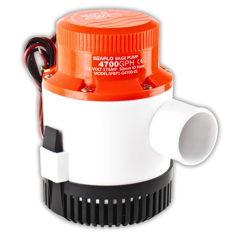 SEAFLO 01 Series 4700 GPH Bilge Pump â€“ 12V, 2" Outlet, Marine Submersible Pump, Anti-Airlock Protection, Snap-Off Strainer Base, CE & RoHS Certified â€“ 4-Year Warranty - Image 1