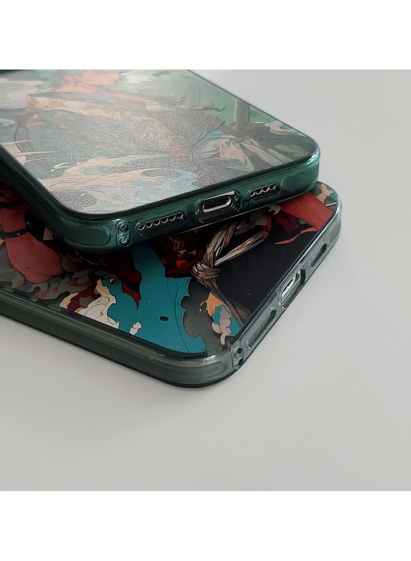 general Anime iPhone15 ProMax Cartoon Case Black Shockproof Slim Grip Comfortable Feeling For Cool Boys Birthday Gift Colorful TPU Silver Plated iPhone15 Pro Max Hard Case - Image 3