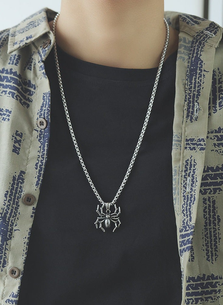 الفولاذ المقاوم للصدأ الرجال قلادة النمط الأوروبي فاسق قلادة - Image 3