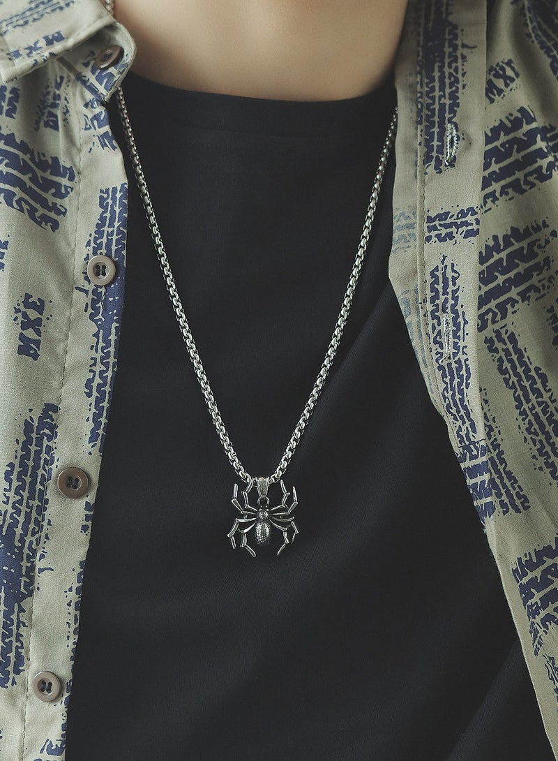 الفولاذ المقاوم للصدأ الرجال قلادة النمط الأوروبي فاسق قلادة - Image 4