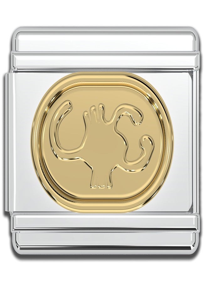 Fablinks Zodiac Italian Charm, 9mm Gold Astrology Bracelet Link, Stainless Steel Astronomy Bracelets Charms, Birth Sign Modular Jewelry Links (Scorpio) - Image 1