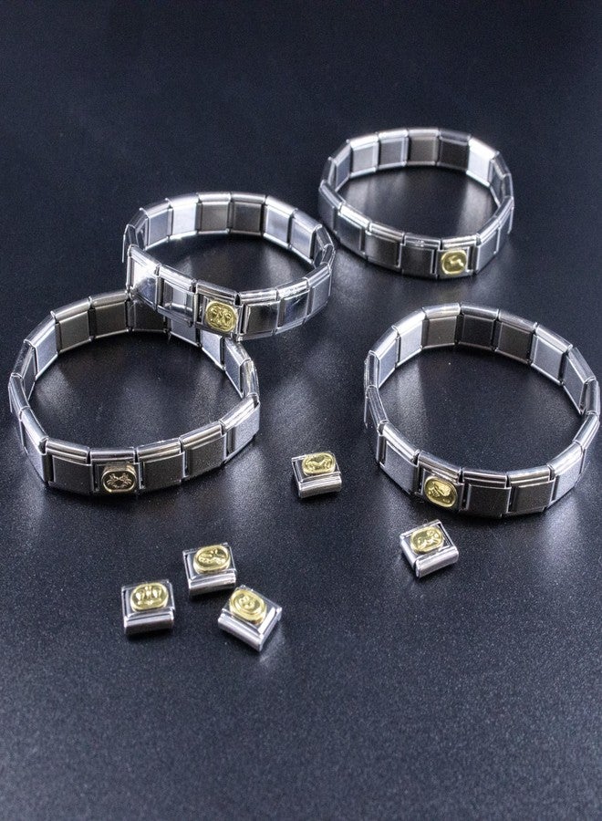 Fablinks Zodiac Italian Charm, 9mm Gold Astrology Bracelet Link, Stainless Steel Astronomy Bracelets Charms, Birth Sign Modular Jewelry Links (Scorpio) - Image 5