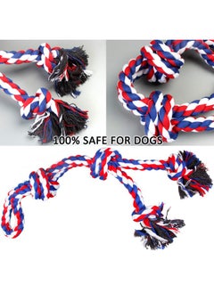 3.5 Feet Dog Rope Toys For Aggressive Chewers, Tough Rope Chew Toys For Xl, Large And Medium Dog, Indestructible Rope For Large Breed Dog Tug War Teeth Cleaning (4 Knots Double Rope) - pzsku/Z782646C1747B3BC008F3Z/45/_/1726220312/5c41a00b-bff9-4f72-9b9b-76bea9beb559