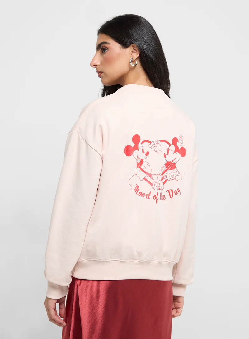 ديزني Mickey & Friends Oversize Graphic Sweatshirt
