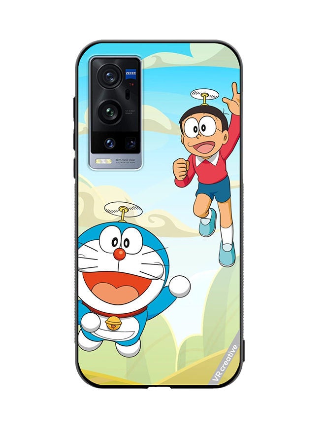 VR CREATIVE Protective Case Cover For Vivo X60 Pro Plus Dorami Design Multicolour - Image 1