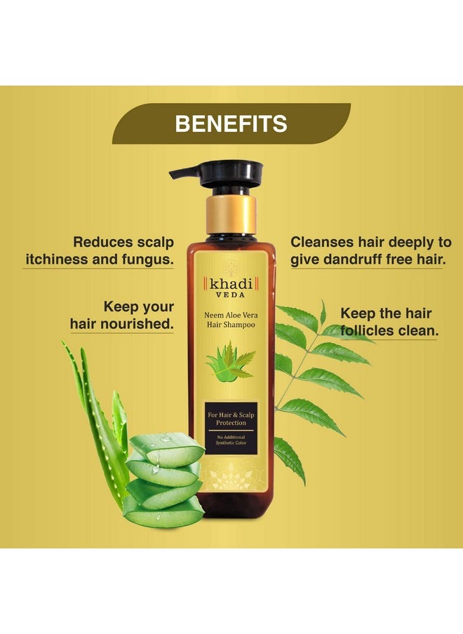 khadi veda - Neem & Aloe Vera Hair Shampoo 200Ml Each (Pack Of 1) - Image 1