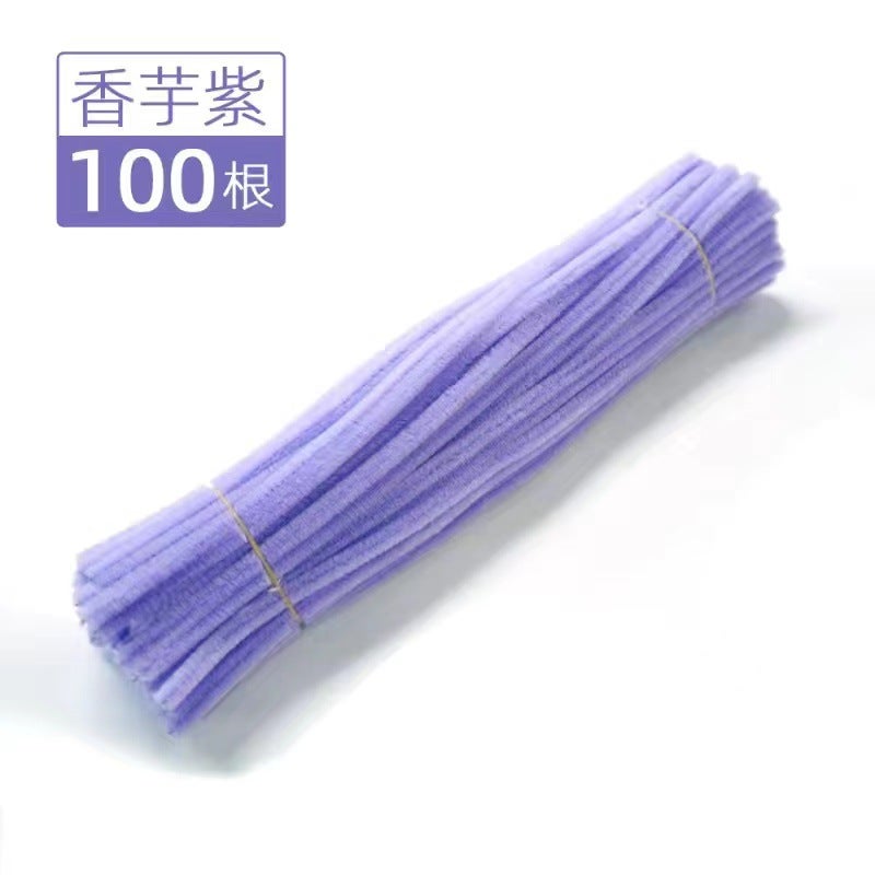 [] Macaron Wool Root Twist Bar Bouquet Handmade Diy Material Bag Encryption Color Wool - Image 1