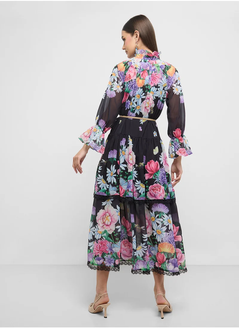 ELLA Floral Print Dress