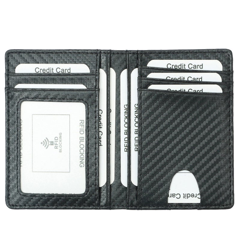 3pcs Wallet Casual Simple Purse Multi-cards Wallet Organizer for Men Business (Black) - Image 2