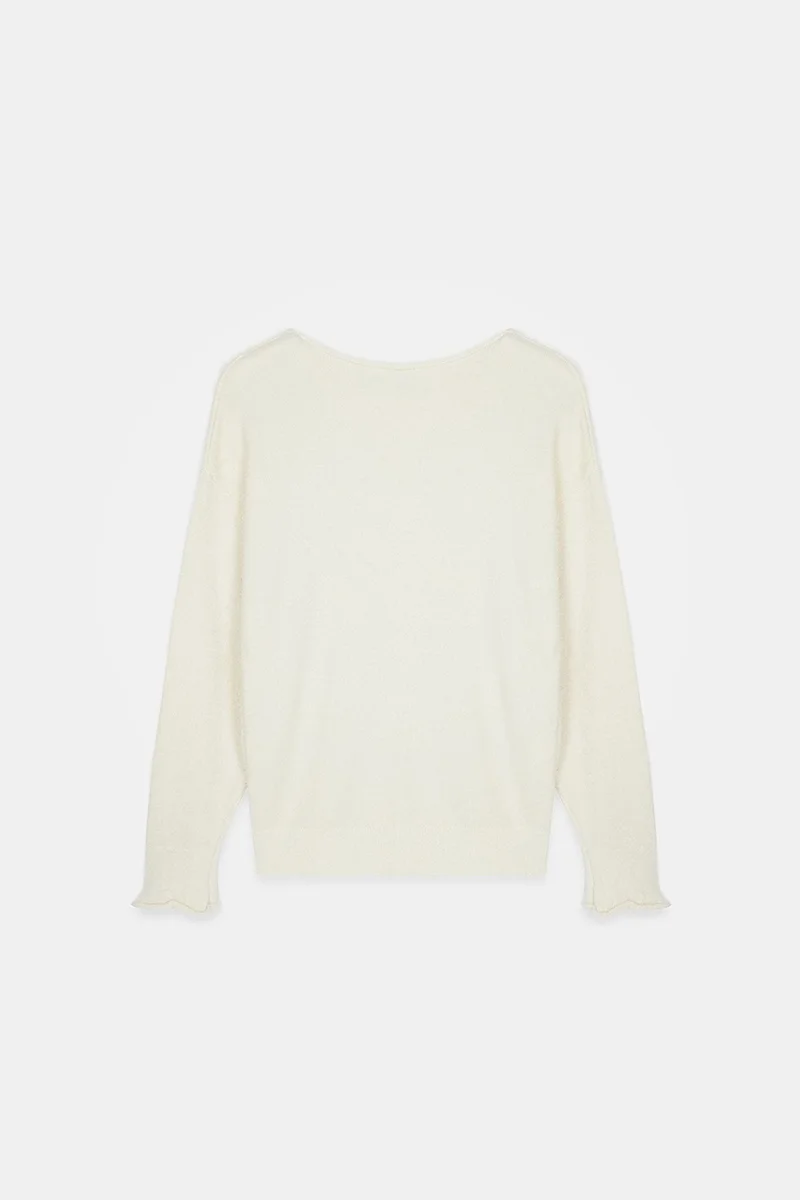 Dilvin Cream Natural DILVIN Women's Knit Sweater for Women | Best Price UAE