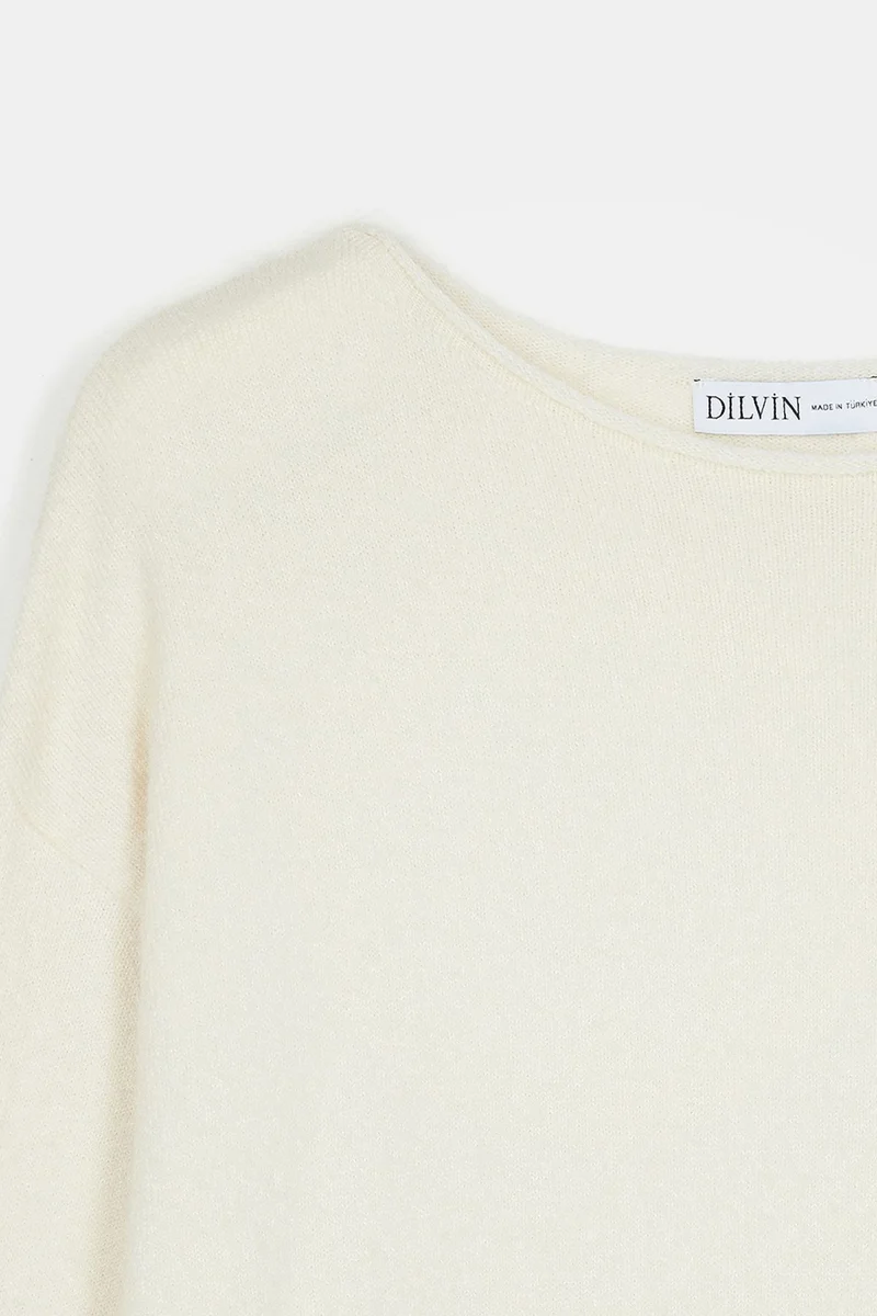 Dilvin Cream Natural DILVIN Women's Knit Sweater for Women | Best Price UAE