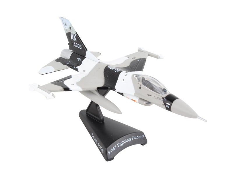 Postage Stamp F16 Fighting Falcon DieCast Model 1126 Scale MultiRole Fighter Jet 18th Aggressor Wing Edition 4875 Length x 3125 Wingspan Adult Collectible Ages 14 - Image 4