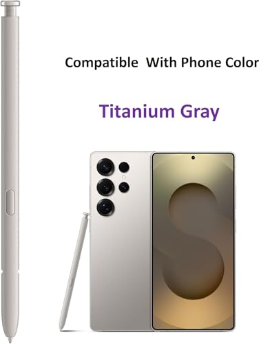 SLQ Galaxy S25 Ultra S Pen Replacement for Samsung Galaxy S25 Ultra Pen S Pen S25 Ultra Stylus Pen 4096 Pressure Sensor with 5xTipsNibs Gray - Image 3