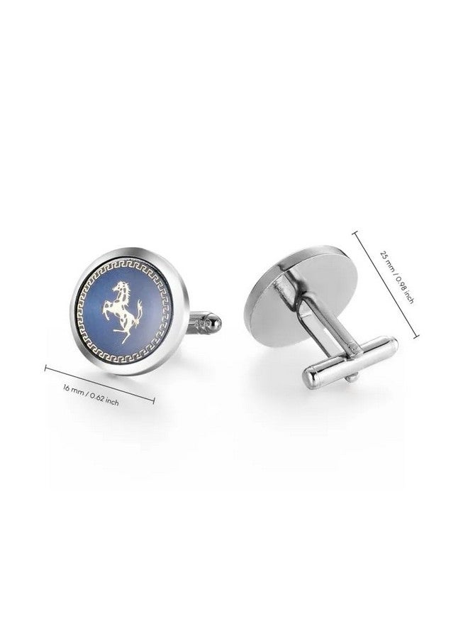 MIAMI Jewellery Cuff Links Cufflinks Set for Mens Boys Man Boy Formal Shirts Cufflinks for Men Blue Horse Valentine Gifts - Cufflink-M9103 - Image 5