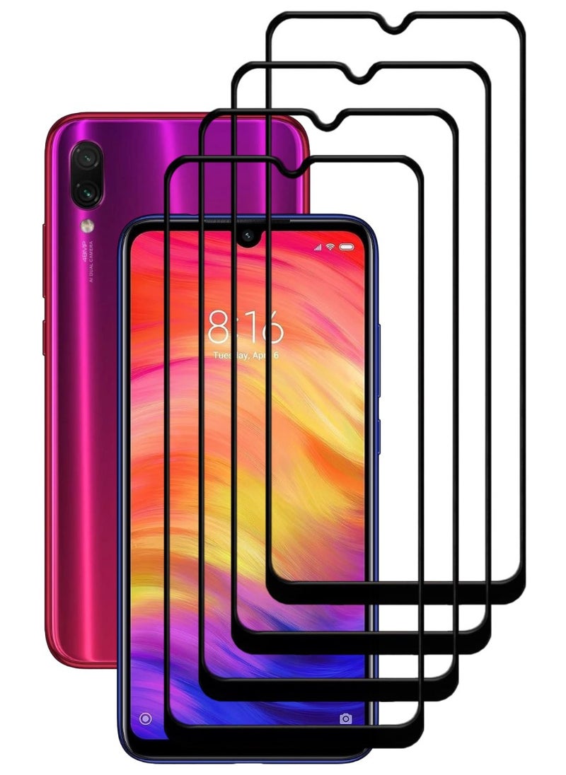 ACLIX 4 Pieces Antistatic ESD Dustproof Premium Quality High Definition Tempered Glass Screen Protector Designed For Xiaomi Redmi Note 7 - Image 1