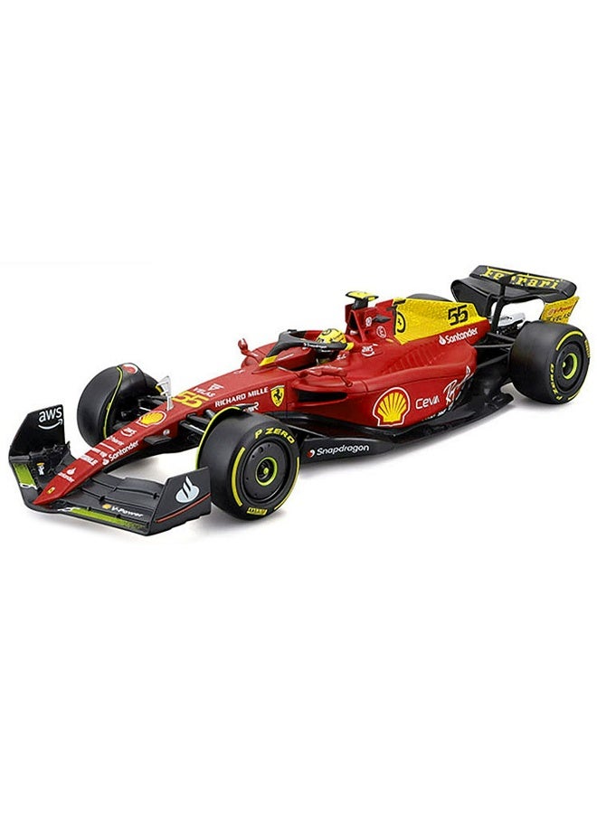 Bburago Bburago Formula Racing Italian Grand Prix 2022 Ferrari F1-75 #55 Carlos Sainz Die-cast Car (Red, 1:18) - Image 3