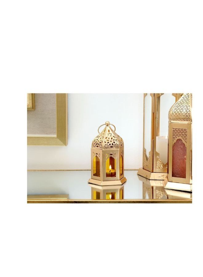 فانوس زينة للعيد ورمضان ذهبي - Image 2