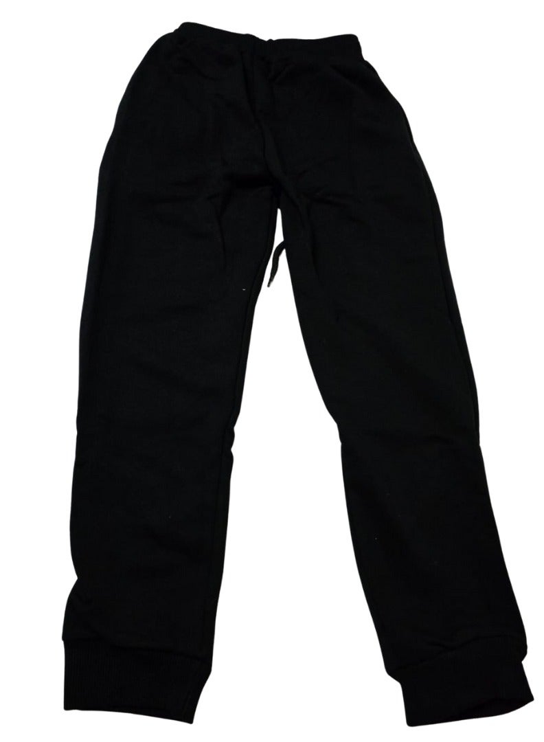 Black Jogger Sweatpants for Boys, - Image 1