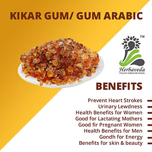 LEANBEING Herbaveda- Babul Gond Powder(200G)|Kikar Gond|Indian Gum Arabic |Vachellia Nilotica Gum| Acacia Arabica Willd|Keto Friendly - Image 3