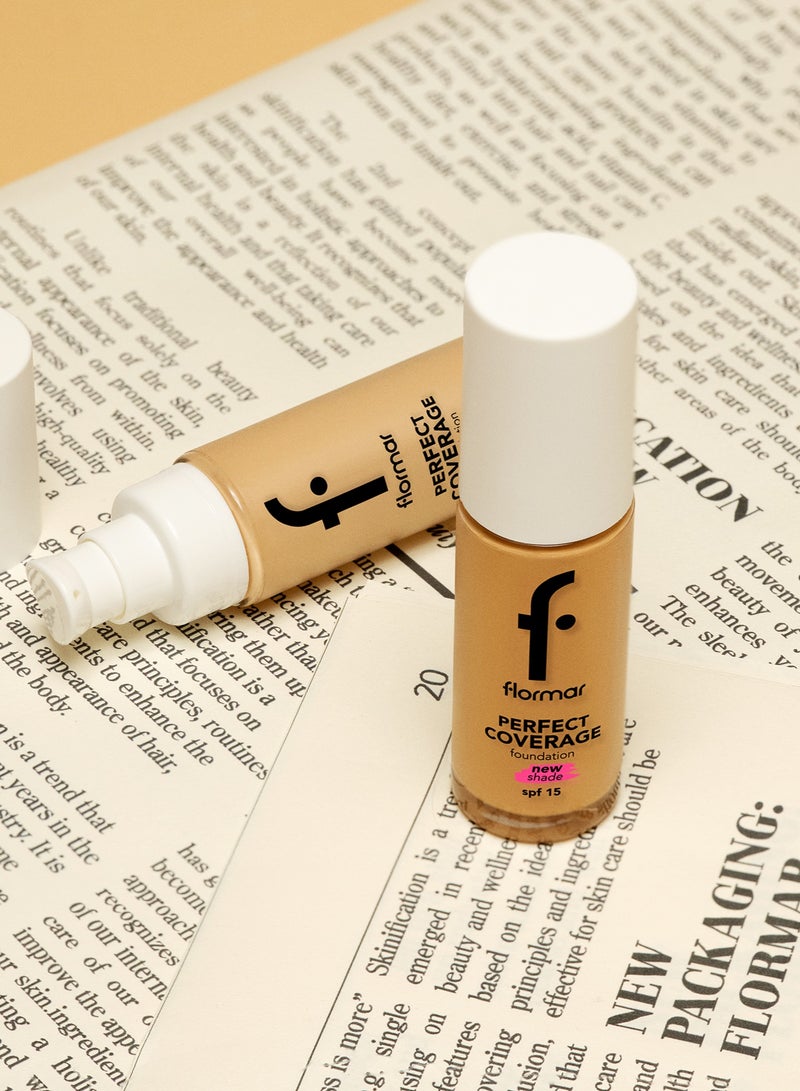 flormar Perfect Coverage Foundation – New  100 Light Ivory beige - Image 3