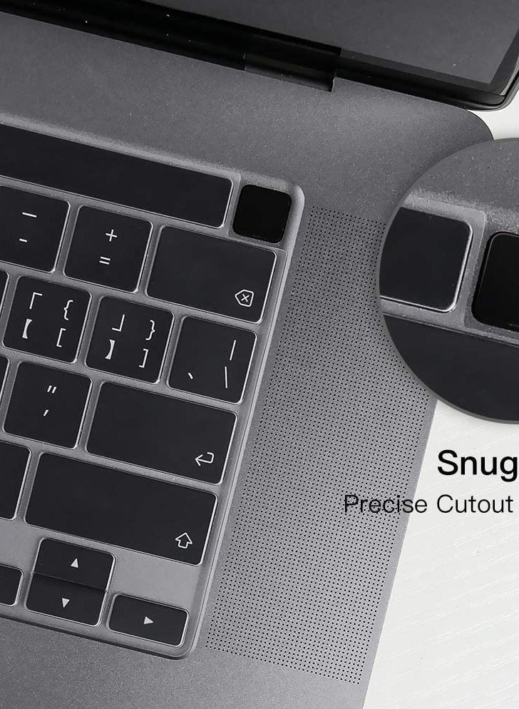Premium Keyboard Cover for 2022 MacBook Pro 13.3 inch M2 Chip A2338 u0026 2021 2020 MacBook Pro 13 inch A2338 M1 A2251 A2289 u0026 MacBook Pro 16 A2141, Keyboard Protector, Clear ( Not Cover Touch Bar) - Image 3