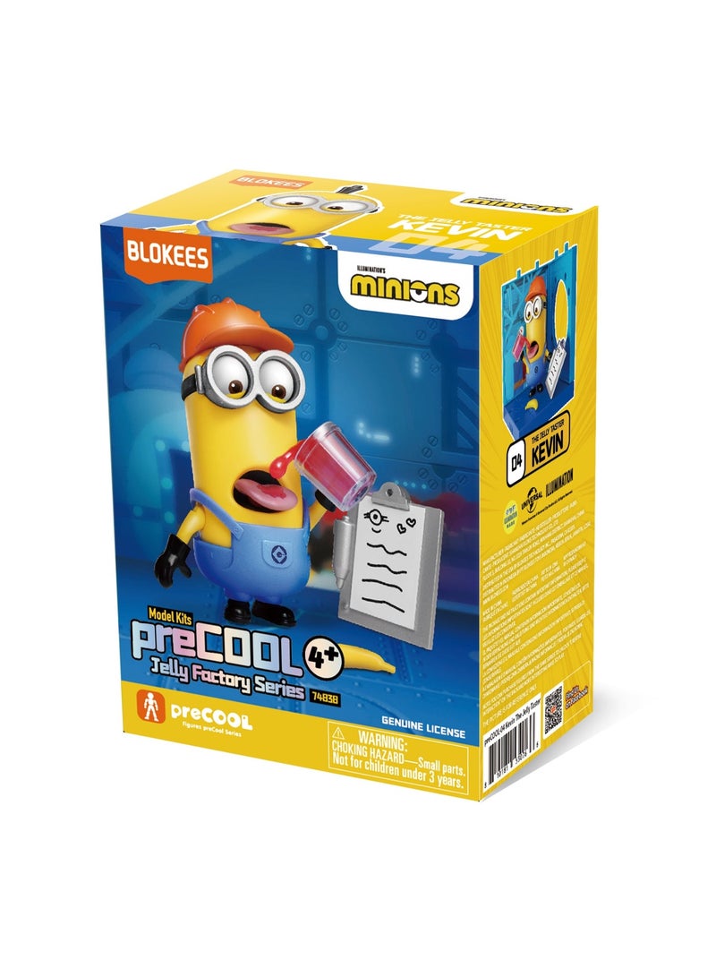 يا شباب بلوكيز مينيونز preCOOL Jelly Factory 04 كيفن متذوّق الجيلي | طقم تركيب مجسم مينيون | لعبة تركيب سناب | قابل للجمع والعرض | هدية للأطفال - Image 1