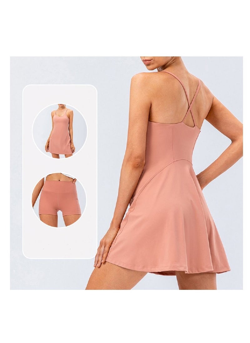Loquat Naked sense of sling bag two elastic speed up golf, yoga, Fitness and Sports tennis skirt  - Image 3